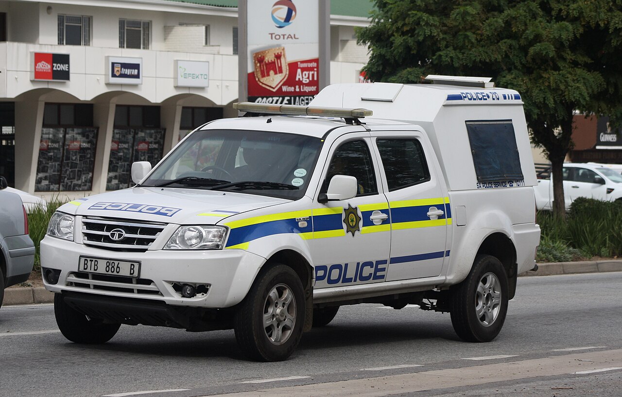 South African Police Service Tata Xenon patrol van